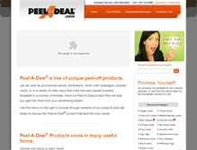 Tablet Screenshot of peeladeal.com